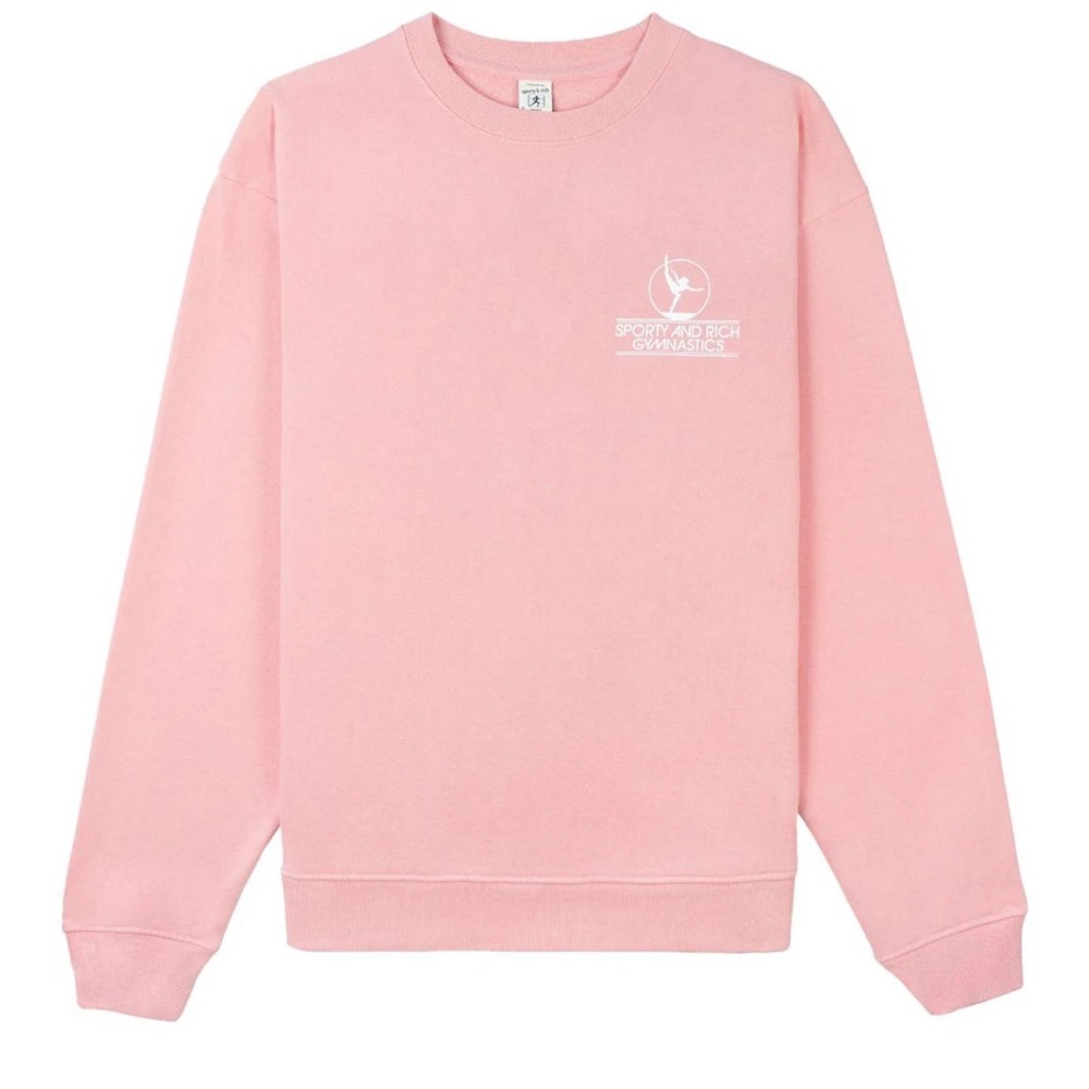 Sporty & Rich
Gymnastics logo-print sweatshirt. Unisex, Men’s small